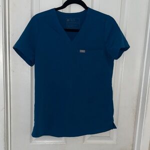 Figs Blue Women's Top Blouse